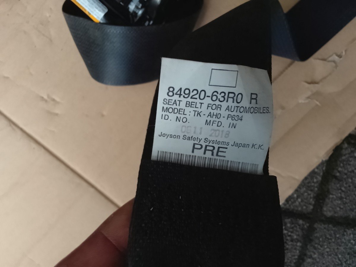 Suzuki Wagon R MH55S Front Seat Belt 2018